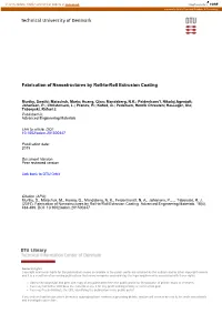 Fabrication of Nanostructures by Roll-To-Roll Extrusion Coating