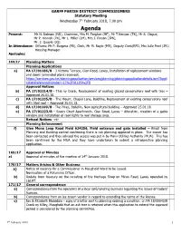 General Correspondence for Review at Meeting On