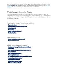 Model Projects Across the Region