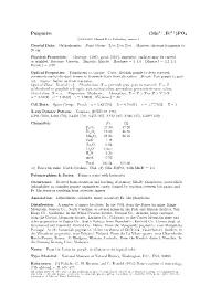 Purpurite (Mn , Fe )PO4 C 2001-2005 Mineral Data Publishing, Version 1
