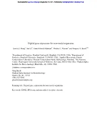 Digital Gene Expression for Non-Model Organisms