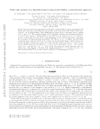 Finite Size Analysis of a Two-Dimensional Ising Model Within