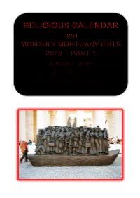 Marist Rel Calendar 2020 Part 1 .Pdf