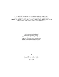 A Bourdieusian Critical Constructivist Study of The