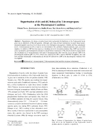 Depurination of Da and Dg Induced by 2-Bromopropane at the Physiological Condition
