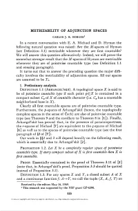 Metrizability of Adjunction Spaces