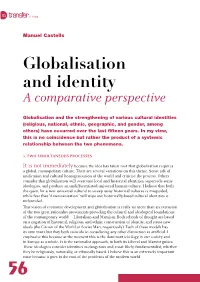 Globalisation and Identity a Comparative Perspective