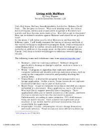Living with Malware by Gary Wiggins Security Essentials Version 1.2D