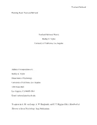 Tend and Befriend Theory