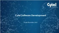 Cytel Software Development
