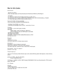 Mac for Unix Geeks