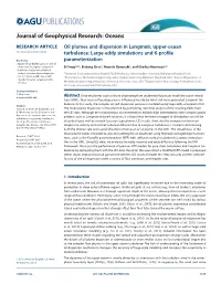 Oil Plumes and Dispersion in Langmuir, Upper&#8208