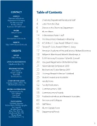 Table of Contents
