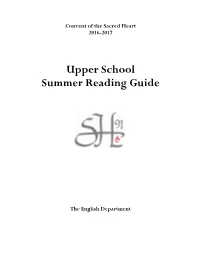Upper School Summer Reading Guide
