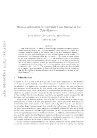 Minimal Automaton for Multiplying and Translating the Thue-Morse