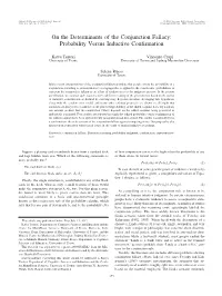 On the Determinants of the Conjunction Fallacy: Probability Versus Inductive Confirmation