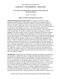 Speaker and Moderator Biographical Information