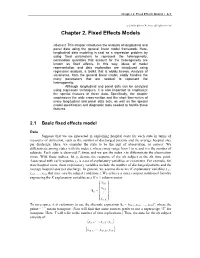 Chapter 2. Fixed Effects Models / 2-1