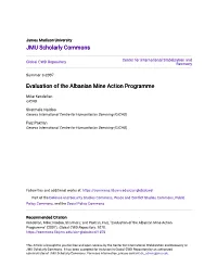 Evaluation of the Albanian Mine Action Programme