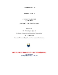 Lecture Notes On