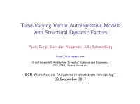 Presentation of Paper on Time-Varying Vector Autoregressive