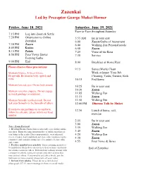 June Zazenkai Schedule 2021