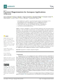 Precision Magnetometers for Aerospace Applications: a Review