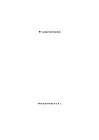 Program Information First Gulf Bank P.J.S.C