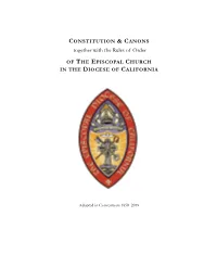 2019 Constitution, Canons, and Rules of Order
