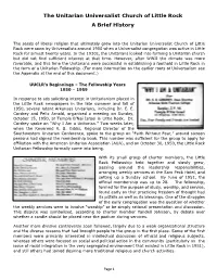 A Brief History of UUCLR