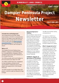 Dampier Peninsula Project Newsletter EDITION #2