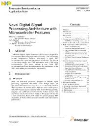 Novel Digital Signal Processing Architecture with Microcontroller
