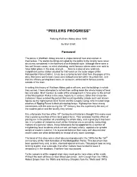 “Peelers Progress”