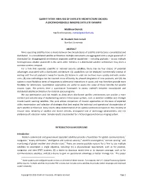 Quantitative Analysis of Satellite Architecture Choices: a Geosynchronous Imaging Satellite Example