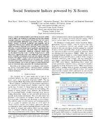Social Sentiment Indices Powered by X-Scores