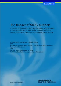 The Impact of Study Support