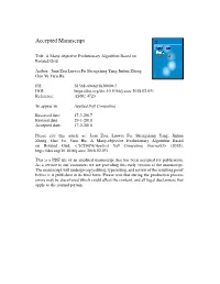 A Many-Objective Evolutionary Algorithm Based on Rotated Grid