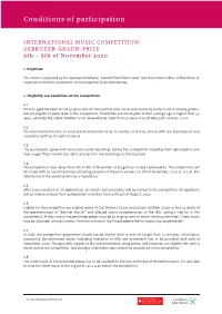 Conditions of Participation