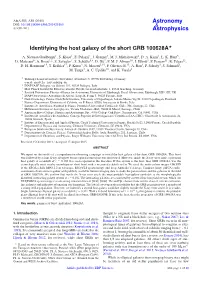 Identifying the Host Galaxy of the Short GRB 100628A⋆
