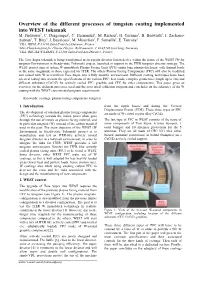 Overview of the Different Processes of Tungsten Coating Implemented Into WEST Tokamak M