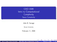 Space Complexity