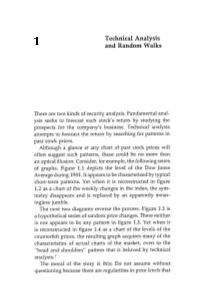 Technical Analysis and Random Walks