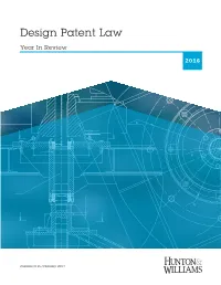 2016 Design Patent Law Year in Review