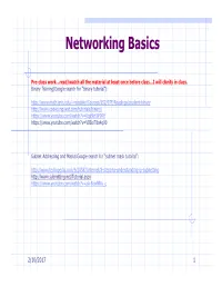 Networking Basics