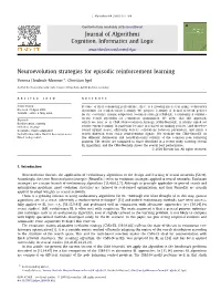 Neuroevolution Strategies for Episodic Reinforcement Learning ∗ Verena Heidrich-Meisner , Christian Igel