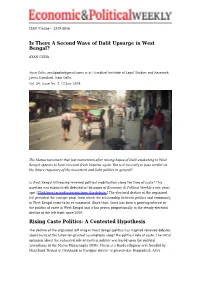 Rising Caste Politics: a Contested Hypothesis