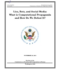 What Is Computational Propaganda and How Do We Defeat It?