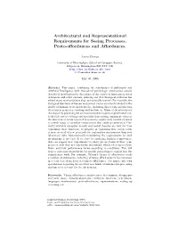 Architectural and Representational Requirements for Seeing Processes, Proto-Aﬀordances and Aﬀordances