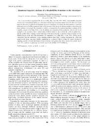 Quantum Trajectory Analysis of a Thresholdlike Transition in the Microlaser