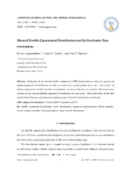 Skewed Double Exponential Distribution and Its Stochastic Rep- Resentation